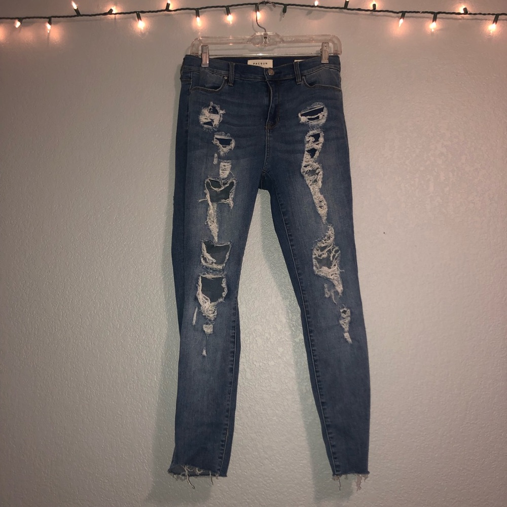 Pacsun High rise ripped jeans